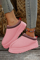 Suede Ankle Clog Boots