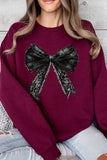 Halloween Coquette bow Graphic Fleece Sweatshirts