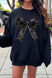 Halloween Coquette bow Graphic Fleece Sweatshirts