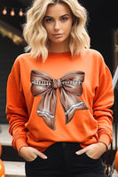 Coquette Football Bow Graphic Fleece Sweatshirts