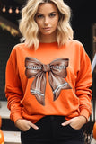 Coquette Football Bow Graphic Fleece Sweatshirts