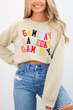 Fall Football Colored Gameday Stack Sweatshirt