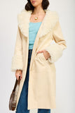 Fur Collar Trench Coat