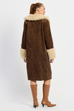 Fur Collar Trench Coat