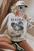 Resting Witch Sweatshirt Halloween