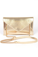 Convertible Metallic Envelope Clutch