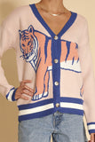 Tiger knit cardigan