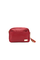 Red Shoulder Bag with Changeable Straps