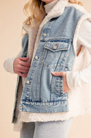 Denim & Wool Vest