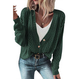 Women  Open Knit Drop Shoulder Sweater Cardigan