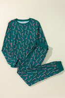 Green Christmas Top and Pants Lounge Set