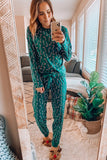 Green Christmas Top and Pants Lounge Set