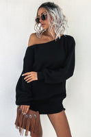 Off the Shoulder Sweater Dress