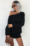 Off the Shoulder Sweater Dress