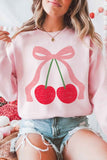 Cherry Box Graphic Crew Neck Sweatshirt