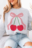 Cherry Box Graphic Crew Neck Sweatshirt