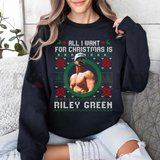 "All I Want For Christmas Is" Retro Country Music Sweatshirt