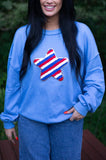 Tru Sequin Star Americana Sweatshirt
