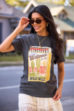 Western Wild West Cactus Dark Grey Graphic Tee