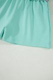 Mint & Pink Shoulder T Shirt Set
