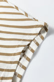 Leopard Striped Loose T Shirt