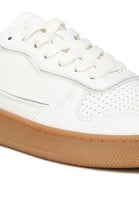 Faux Leather Everyday Sneakers