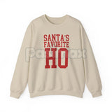 Santa’s Favorite Ho Cozy Christmas Crewneck | Funny Viral Holiday Sweatshirt for Women | Adult Humor Xmas Jumper