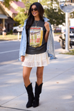 Western Wild West Cactus Dark Grey Graphic Tee