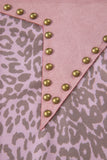 Leopard Retro Star Studded Short Sleeve Tee