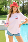 America's Sweetheart Cherry Light Pink Graphic
