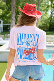America's Sweetheart Cherry Light Pink Graphic