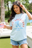 Miss Americana Light Blue Graphic Tee
