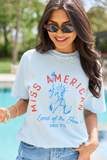 Miss Americana Light Blue Graphic Tee