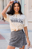 Somebody's Problem Ivory Graphic Tee