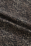 Elliana Leopard Print Slim Button Up Vest