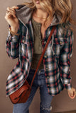 Ava Print Chest Hooded Shacket