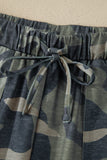 Camo Print Slim Tank Pant Suit Set
