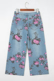 Esme Floral Print Bootcut Jeans
