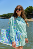Lake Script Mint Graphic Hoodie
