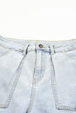 Jazlyn Cargo Light Wash Denim Jeans
