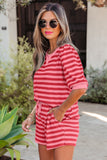 Celina Short Sleeve Striped Set