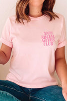 PLUS SIZE -Anti Social Wives Club Graphic Tee