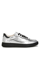 Metallic Faux Leather Everyday Sneakers