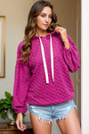 Quilted Trendy Pillow Hoodie