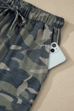 Camo Print Slim Tank Pant Suit Set
