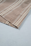 Maggie Puff Sleeve Western Horseshoe Gingham Blouse
