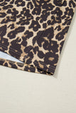 Leopard & Pink Detail Oversized T Shirt Dress