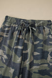 Camo Print Slim Tank Pant Suit Set