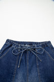 Aleah Hem Wide Leg Denim Jeans, Pants