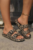 PVC Poolside Cheetah Buckle Eva Slippers Slides